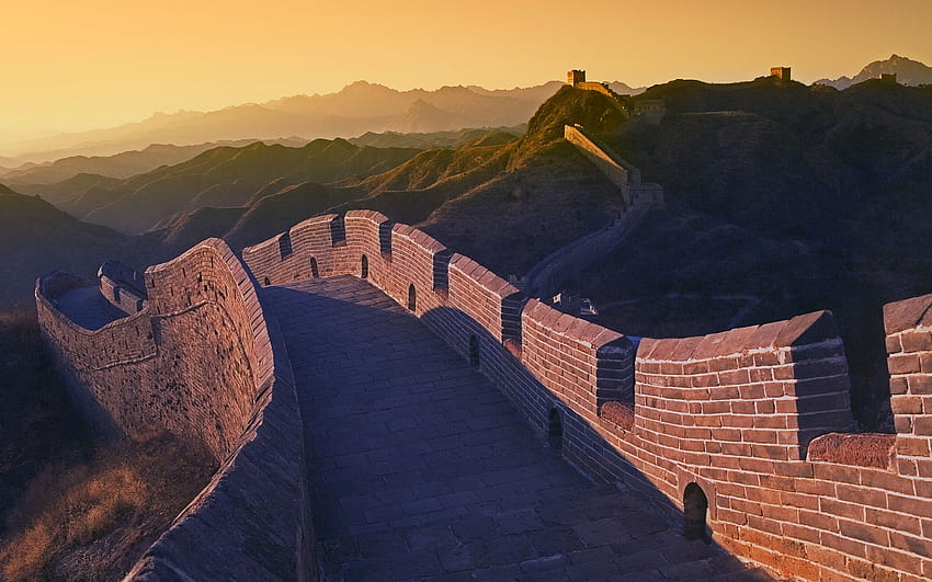Paisagem, Arquitetura, Grande Muralha da China papel de parede HD