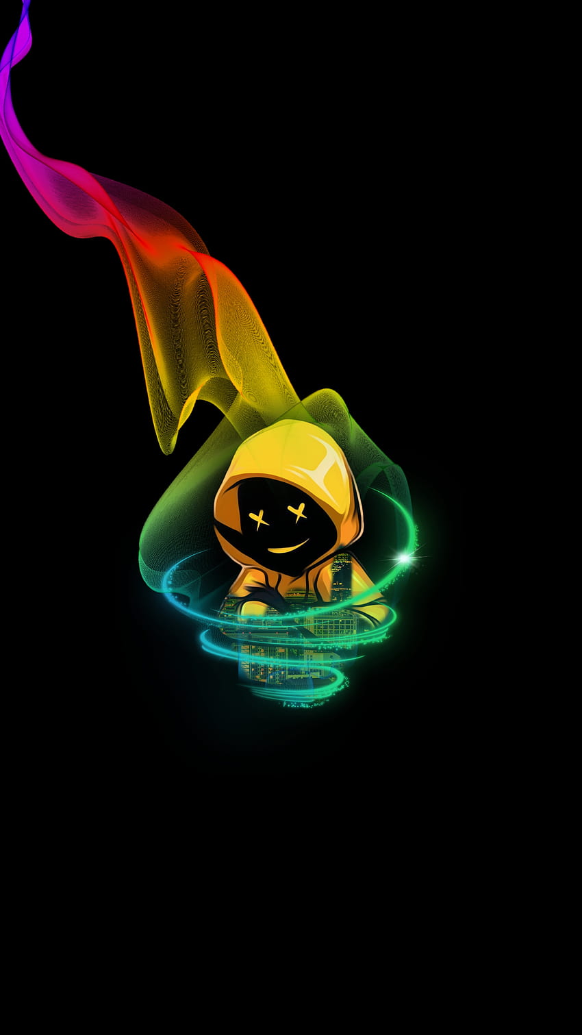 Mask, amoled, mood off, Doll, Hacker HD phone wallpaper | Pxfuel