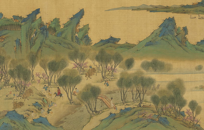 Изкуство, Живопис, Китайски картини за , раздел живопись, Китайска планинска живопис HD тапет