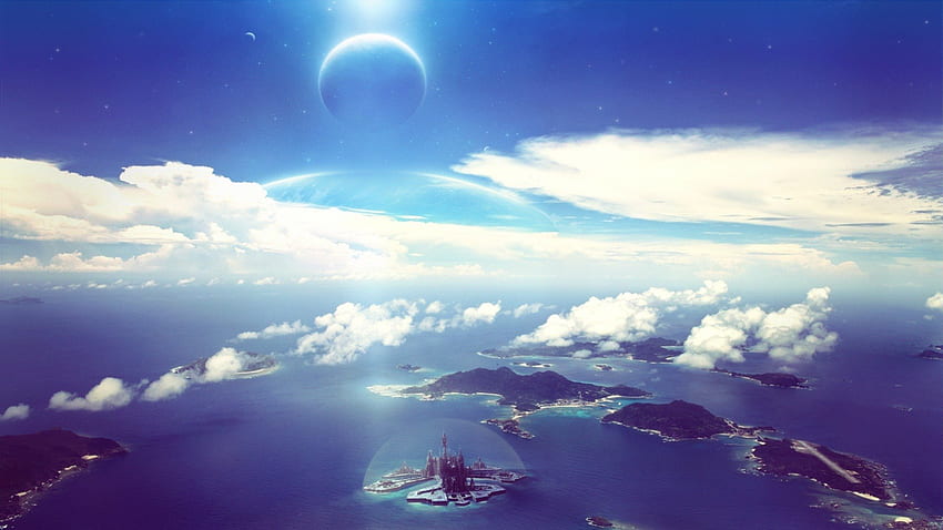 Stargate Atlantis, entfernte Welt, Atlantis, entfernter Planet, Sternentor HD-Hintergrundbild