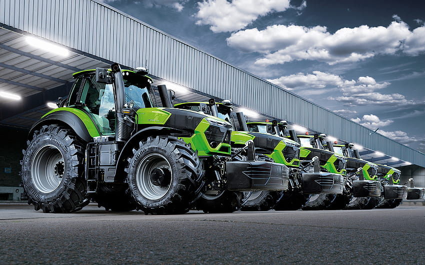 Deutz-Fahr 9340 TTV Agrotron, , 2021 tracteurs, machines agricoles, tracteur jaune, tracteur à chenilles, R, tracteur sur le terrain, agriculture, ferme, récolte, Deutz-Fahr Fond d'écran HD
