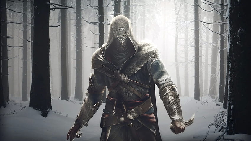 Assassin's Creed digital , Assassin's Creed, snow, Ezio Auditore HD wallpaper