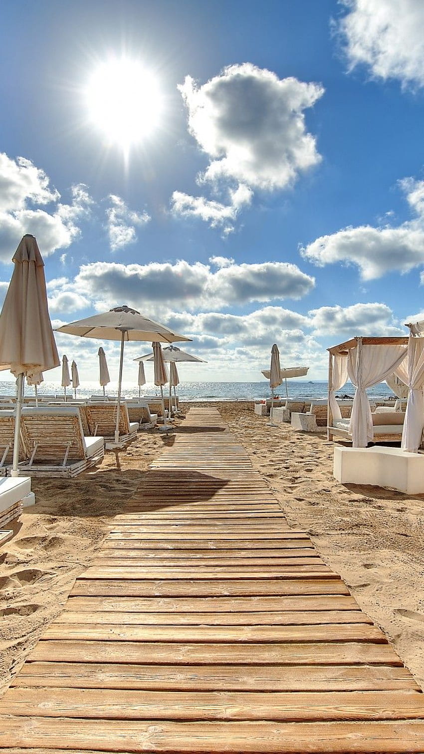 Ushuaia Beach Hotel, Ibiza, Best Beaches in the World, tourism, travel, resort, vacation, beach, sand, Travel HD phone wallpaper