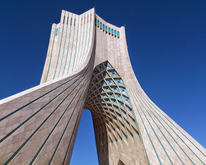 Praça Azadi, Teerã, Irã. Arquitetura, Arquitetura noturna, Arquitetura estética, Torre Azadi papel de parede HD