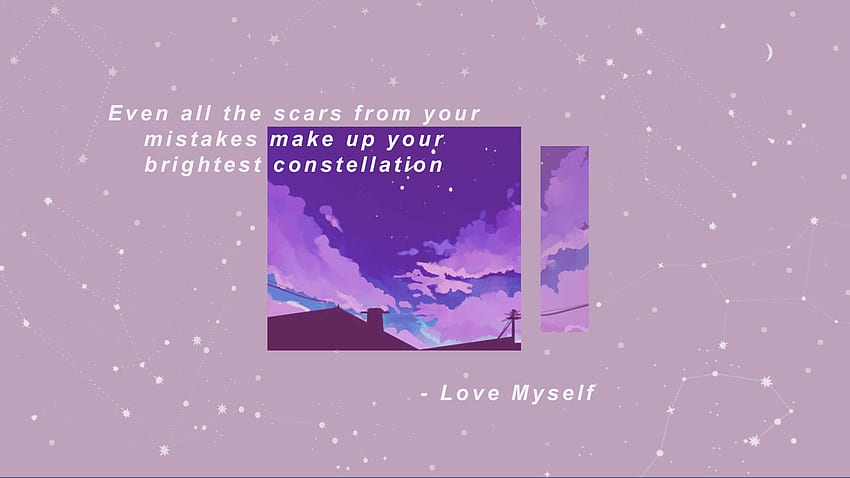 Bts aesthetic lyrics -Love Myself HD wallpaper