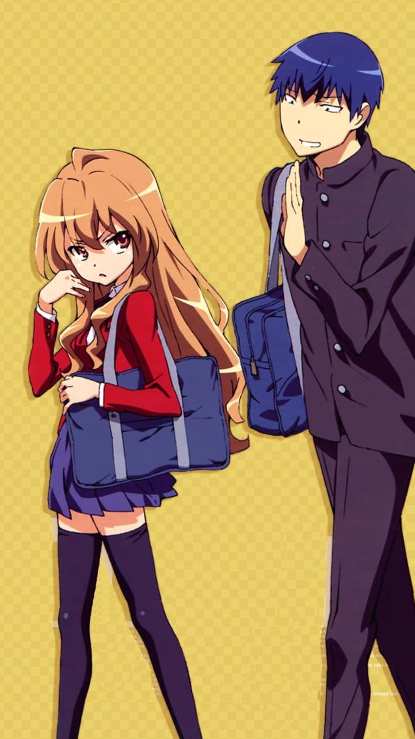 aisaka taiga and takasu ryuuji (toradora!) drawn by b255