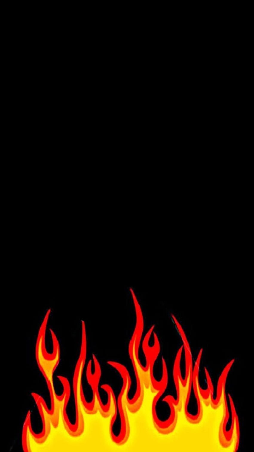 Ästhetische Flammen, Lagerfeuer-Ästhetik HD-Handy-Hintergrundbild