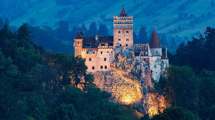 Château de Bran - Roumanie, médiéval, Château, Roumanie, Bran- Fond d'écran HD