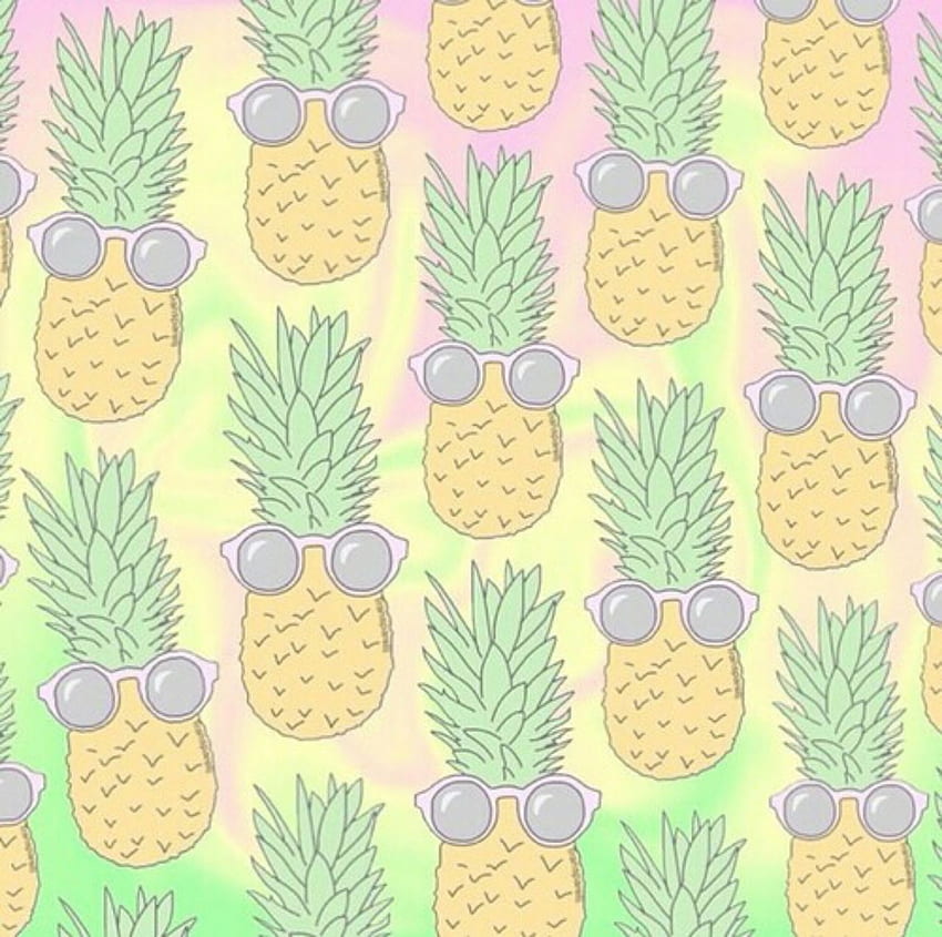 background, pineapple and pink -, Pineapple with Sunglasses HD wallpaper