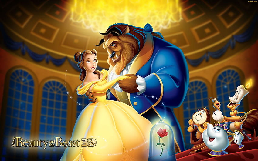 Beauty and the Beast Disney Princess untuk Tablet Wallpaper HD