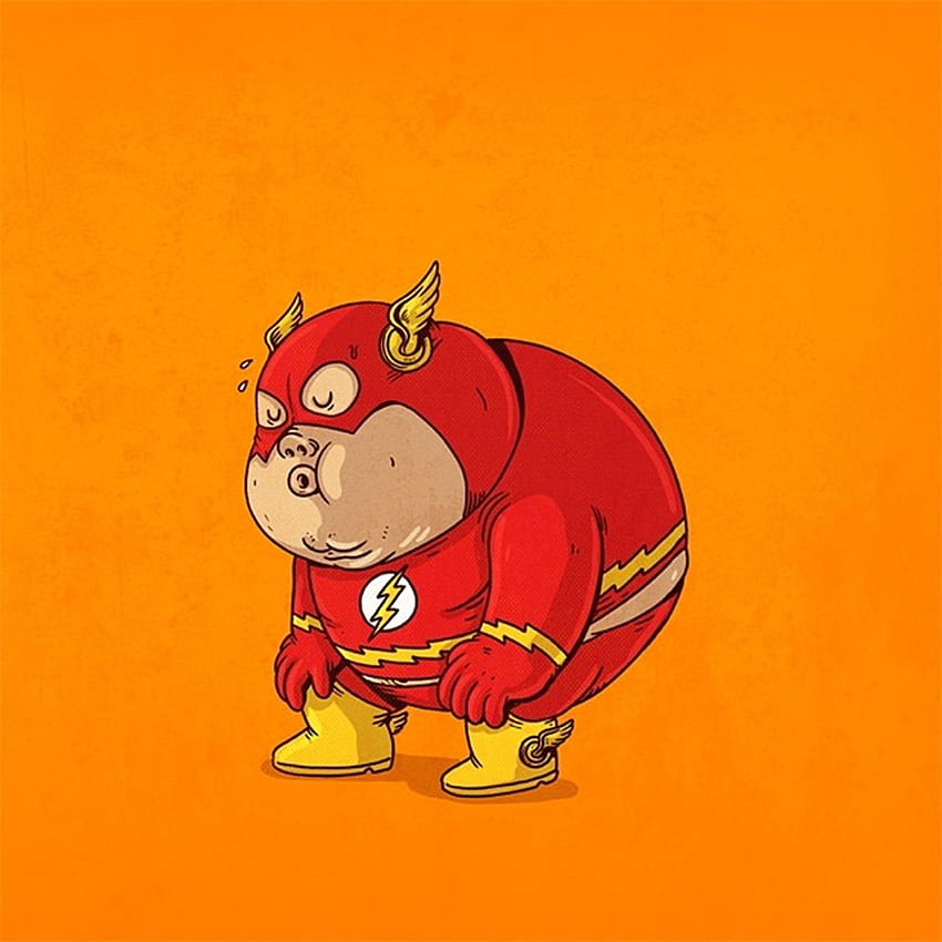 flash fat superhero dc comics comics cartoon background [] pour votre, mobile et tablette. Explorez la graisse. Gros Albert , drôle de gros , gros homme Fond d'écran de téléphone HD