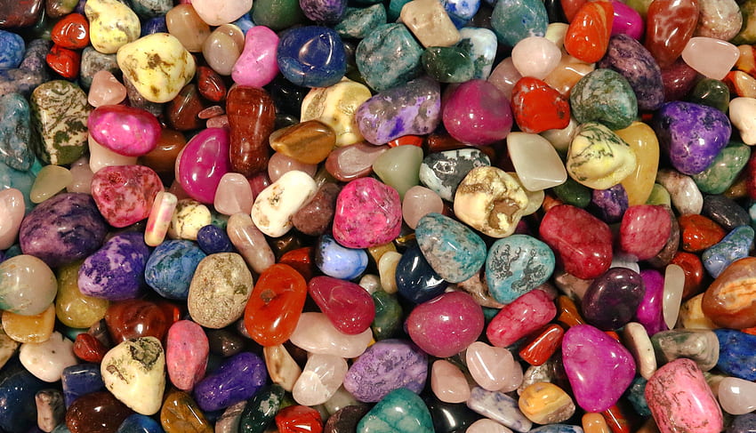 Цветни камъчета, скали HD тапет