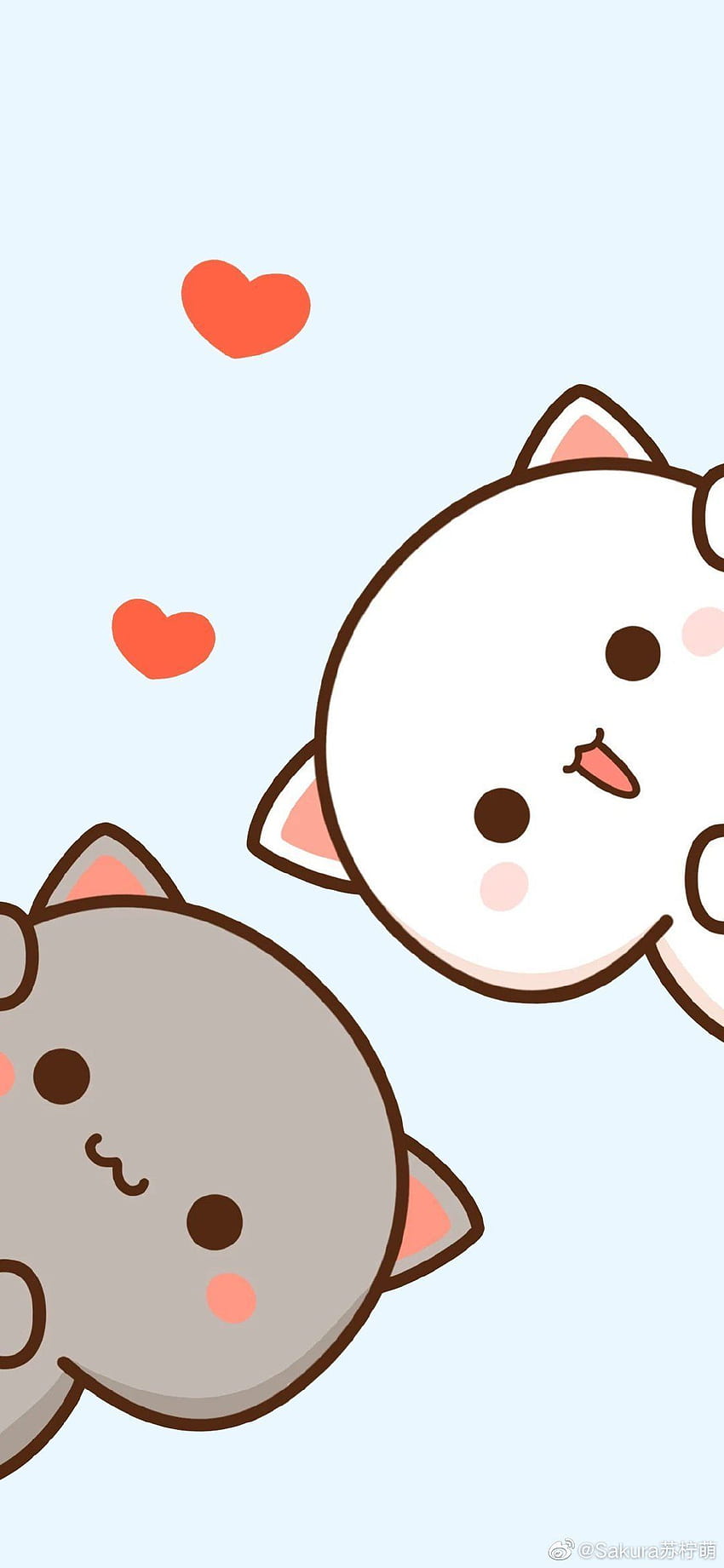 Ideas de gatos Chibi. gato chibi, caricatura linda, dibujos lindos, Anime Chibi Cat fondo de pantalla del teléfono
