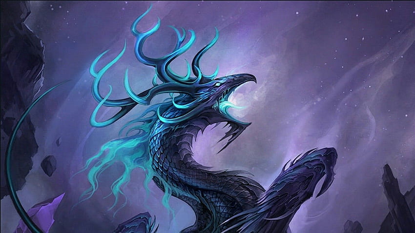 Purple Dragon, Ice Lightning Dragon HD wallpaper | Pxfuel