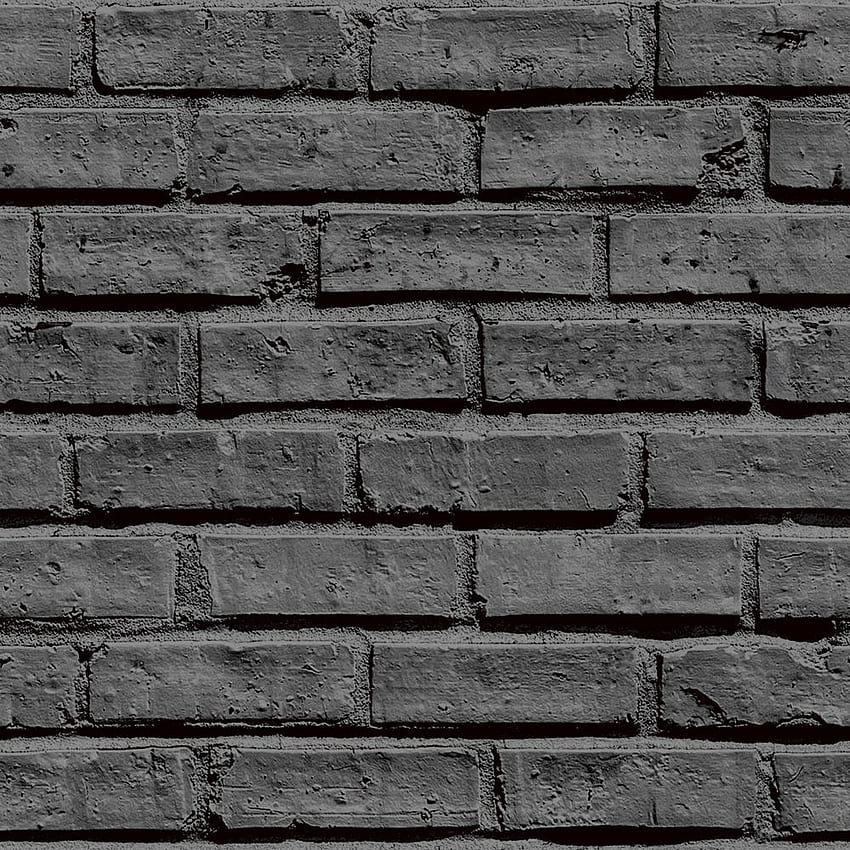 Arthouse Black Brick Paper Strippable (Meliputi 57,26 kaki persegi)-623007 - The Home Depot, Grey Brick wallpaper ponsel HD