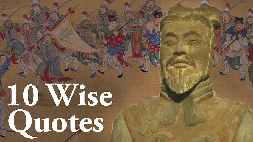 Zehn weise Zitate von Sun Tzu. Die Hütte des Historikers HD-Hintergrundbild