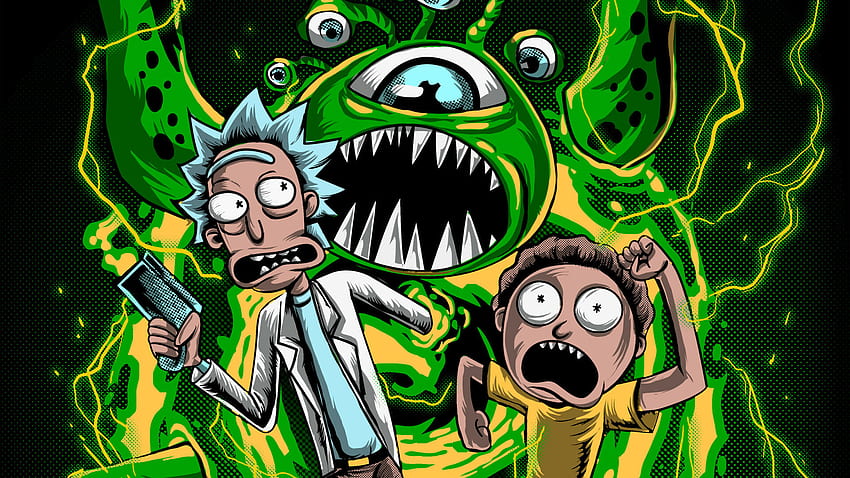 Rick Sanchez Wallpaper 4K, AMOLED, Rick and Morty