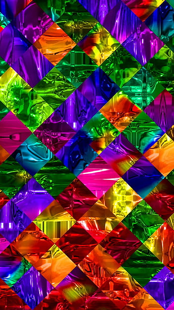 rainbow diamonds background