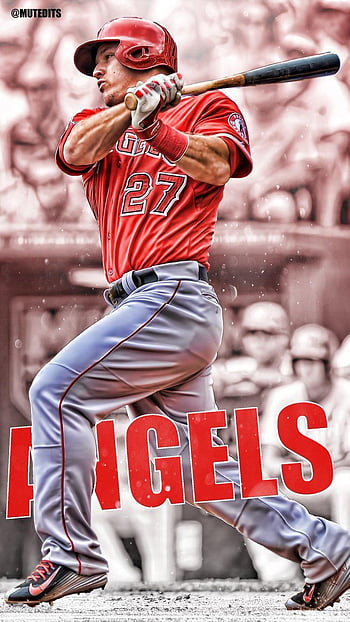 Mike Trout Wallpaper Discover more Angels, Baseball, Los Angeles Angels,  Major League Baseball, Michael Trout wallpaper.…