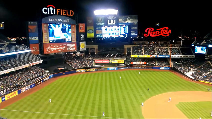 Partita di baseball - New York Mets - Milwaukee Brewers al Citi Field, New York City - parte 1 - YouTube Sfondo HD