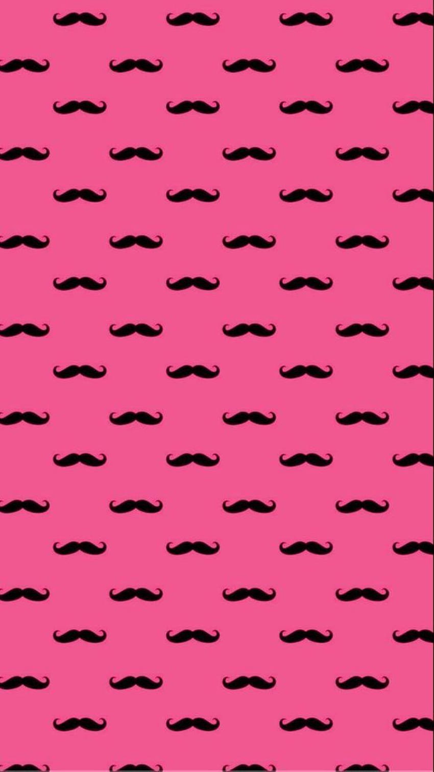 Pink Mustache HD phone wallpaper