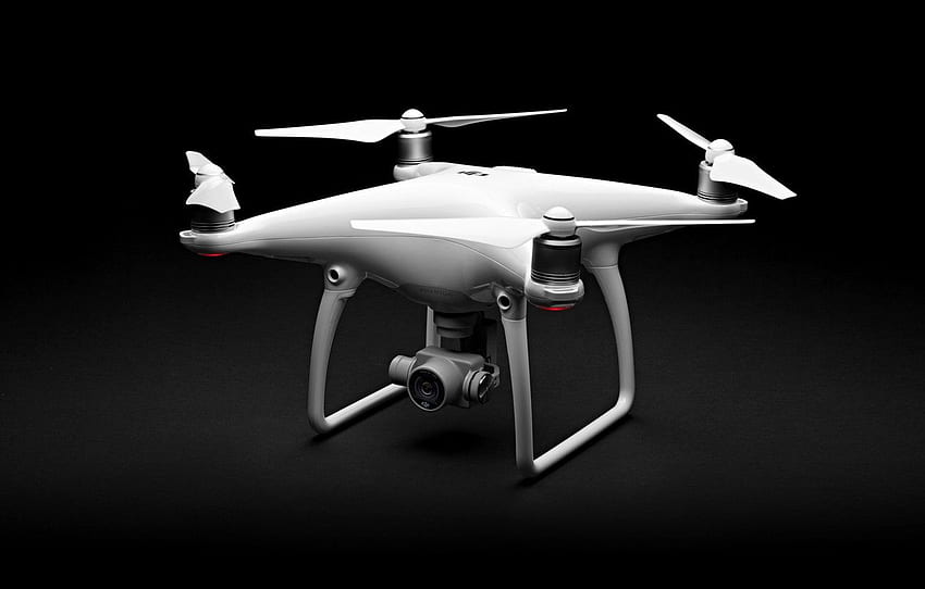 Fantasma, branco, lentes, drone, alta tecnologia, quadcopter, DJI papel de parede HD