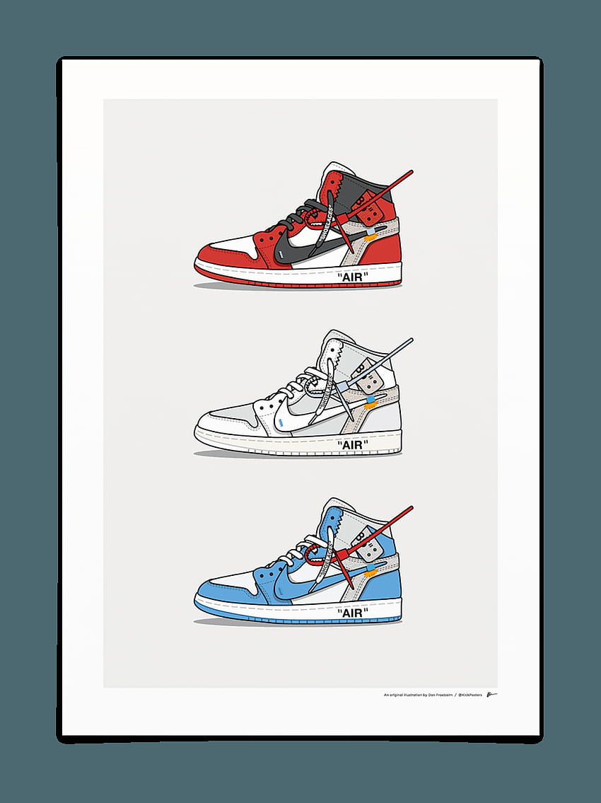 Air Jordan 1 Retro Chicago on Behance  Nike art Sneakers illustration  Jordan logo wallpaper