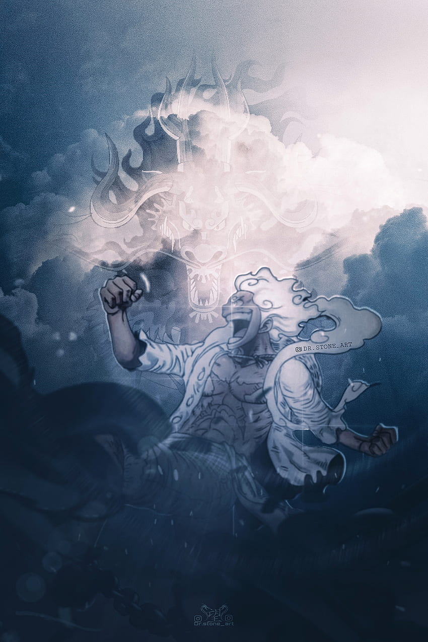 Luffy Gear 5 , atmosfer, bulut HD telefon duvar kağıdı