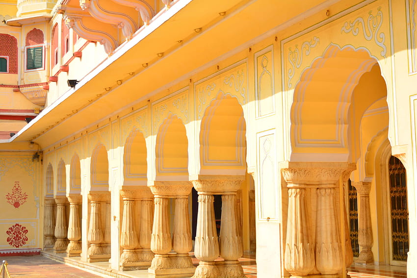 City Palace, Heritage, India, Jaipur, The Pink City - Heritage Background - & Background, Indian Palace HD wallpaper