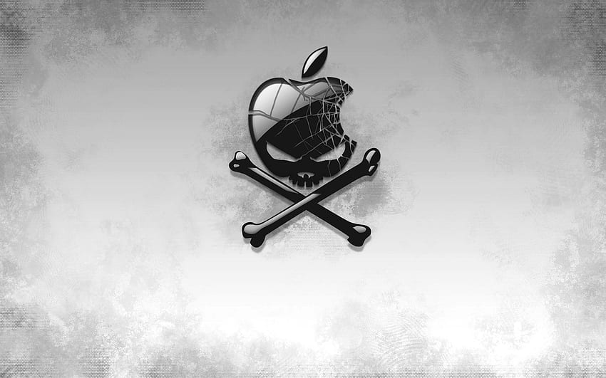海賊 Mac OS X. Apple のロゴ、ドクロ、Apple 高画質の壁紙