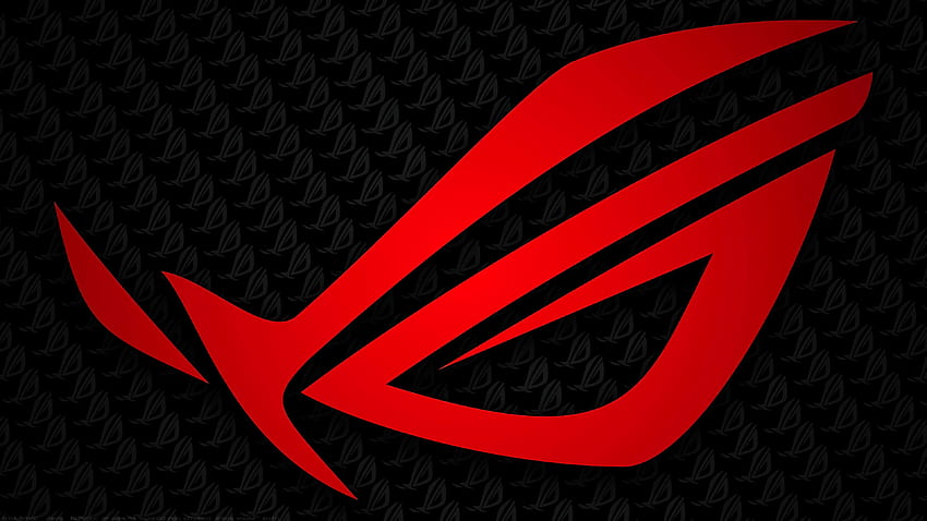Logo rosso Asus ROG Republic of Gamers, logo Asus Gaming Sfondo HD