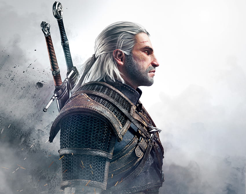 Geralt de Rivia, The Witcher 3: Wild Hunt, videojuego, guerrero fondo de pantalla