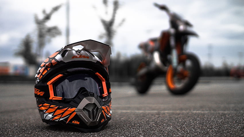 KTM Helmet bikes , helmet , ktm , motorcycle HD wallpaper