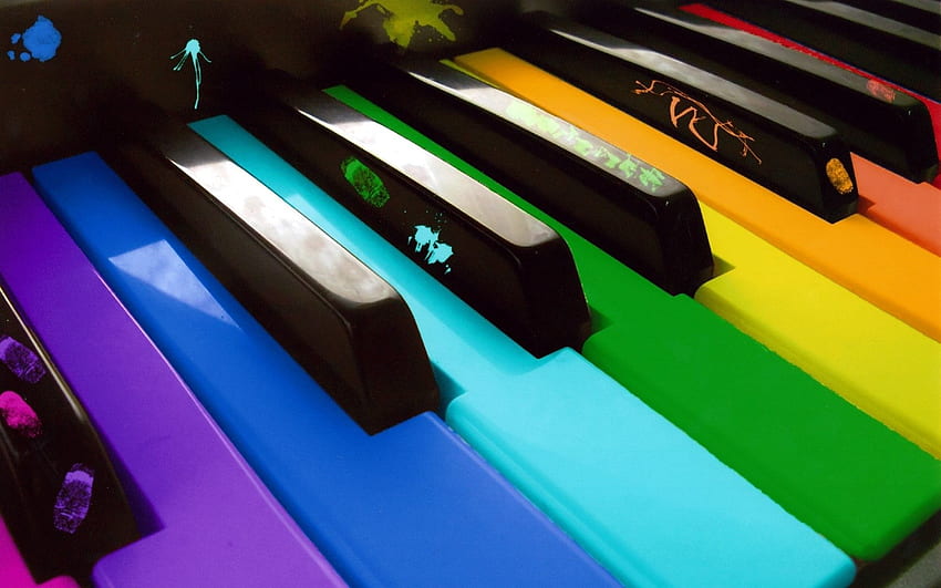 Colorful Piano HD wallpaper | Pxfuel