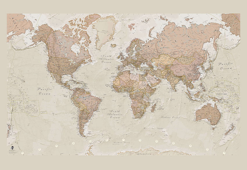Carte du monde antique, carte vintage Fond d'écran HD