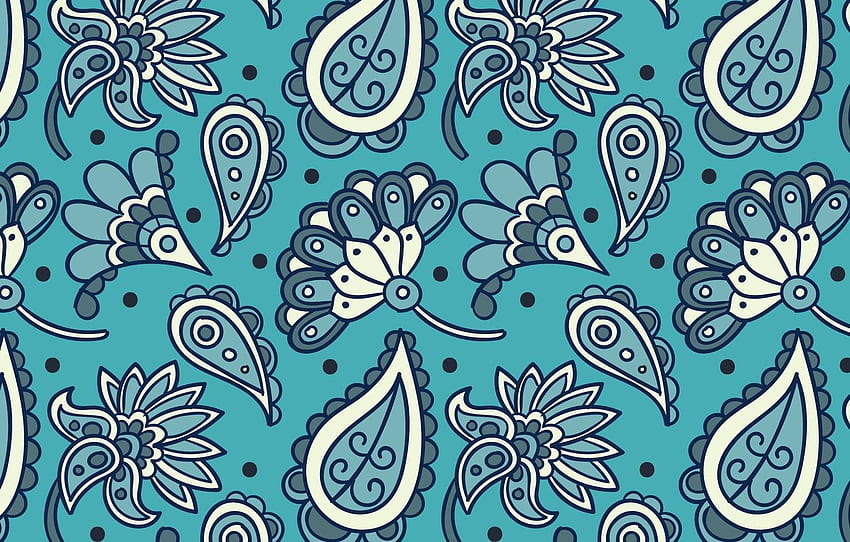 pattern, Paisley, batik for HD wallpaper