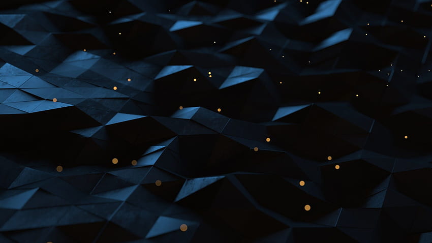 Polygon-Kunst-Geometrie-blaue abstrakte Auflösung 1440P HD-Hintergrundbild