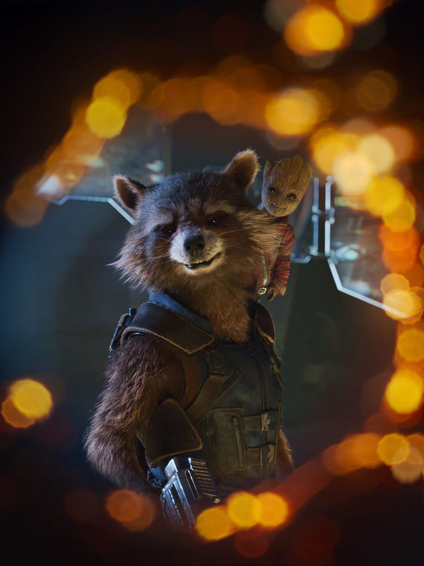 Rocket Raccoon, Baby Groot, Guardians of the Galaxy Vol 2, Movies,. for iPhone, Android, Mobile and HD phone wallpaper
