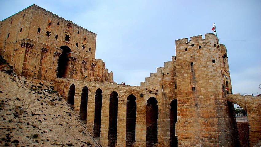 アレッポ シリア教会の城塞。 고대 역사, 역사 高画質の壁紙
