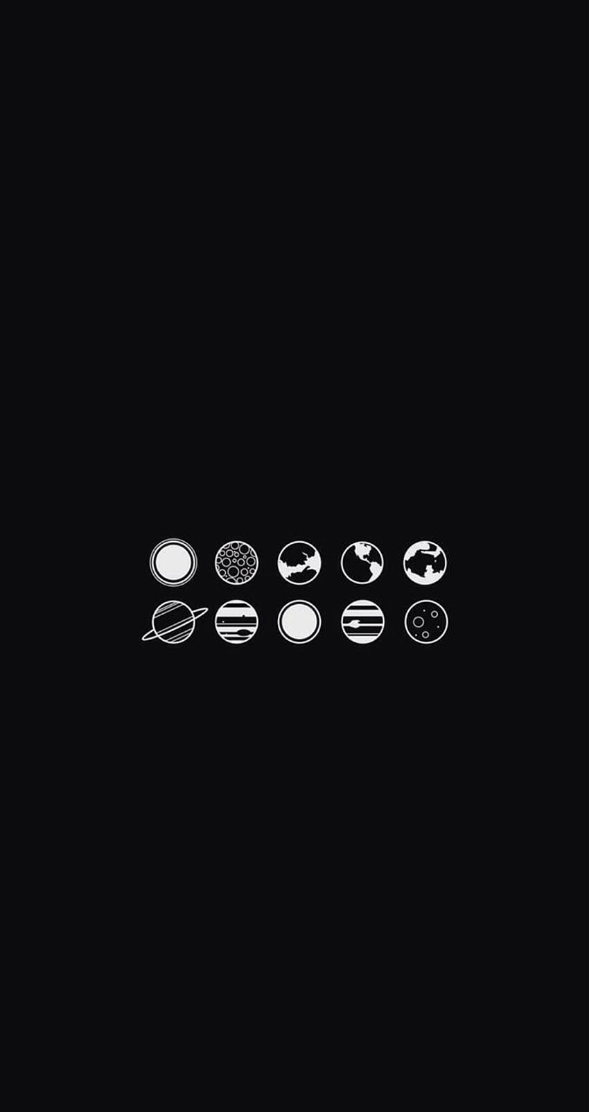 Solar System, Black Solar System HD phone wallpaper