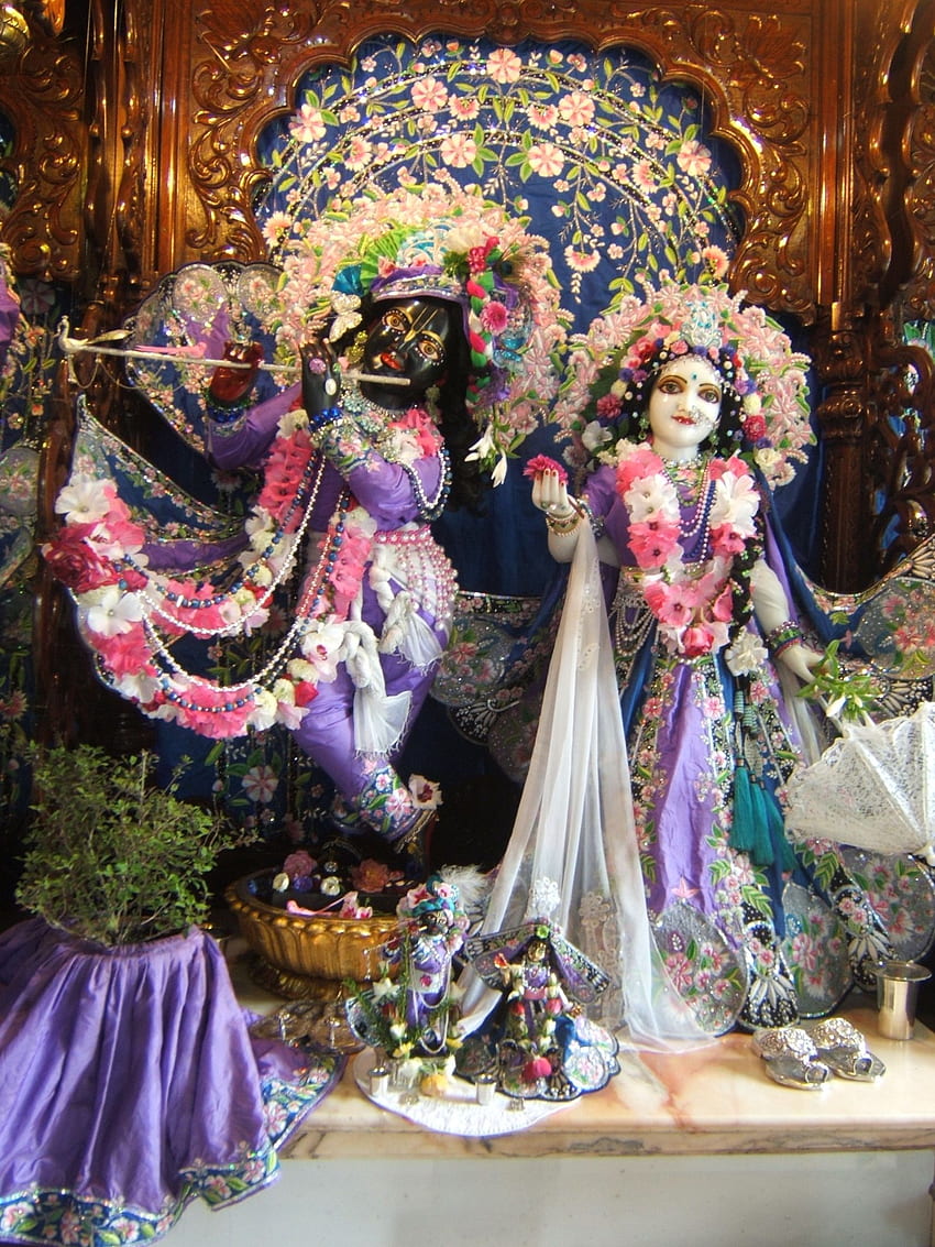 Neues Mayapur Radha Krishna, Hare Krishna HD-Handy-Hintergrundbild