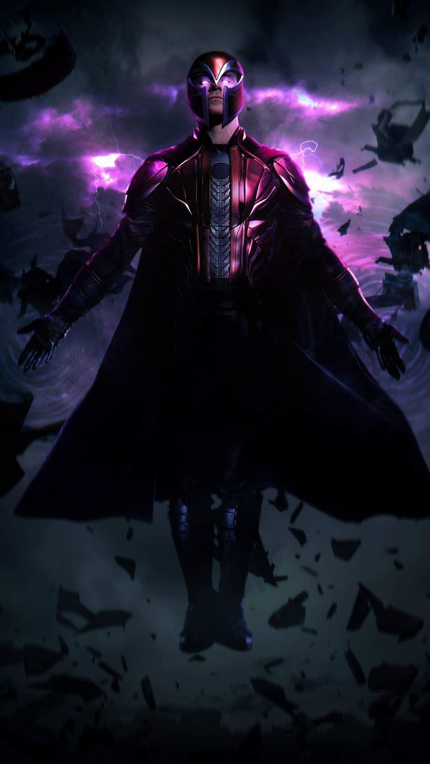 Ilustraciones de Magneto para iPhone. Arte de cómics de Marvel, Marvel fondo de pantalla del teléfono