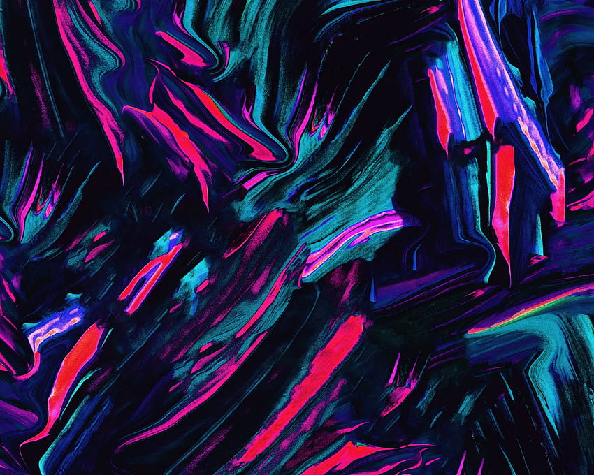 Abstract, dark, color mixture, splashes HD wallpaper