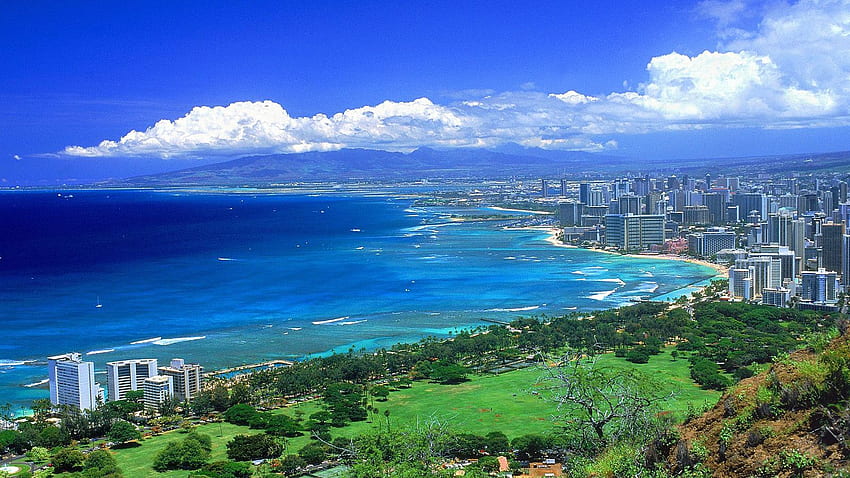 Hawaii tourismus kostenlos 4 2 -, Waikiki Hawaii HD wallpaper
