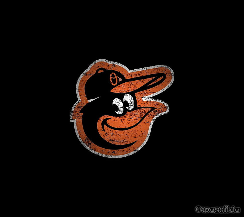 Worn Orioles cartoon bird logo for Android phones : orioles, Baltimore Orioles HD wallpaper