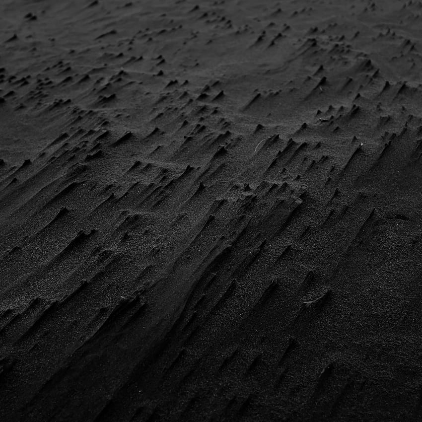 Piasek, czarny, plaża, tekstura, karekare, nowość - czarne tło piasku, ciemny piasek Tapeta na telefon HD