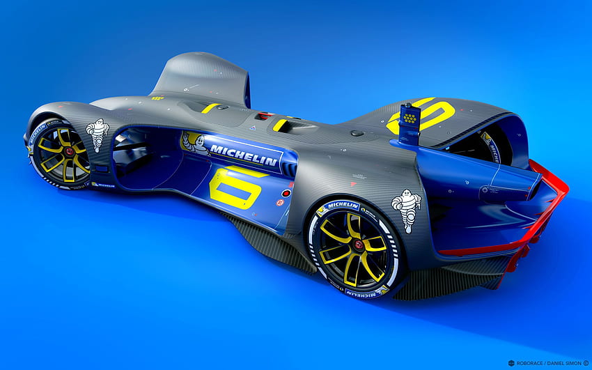 Roborace 6. Concept car, auto, concept Lamborghini, Michelin Sfondo HD