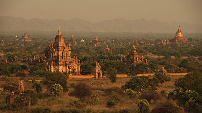 Bagan Temples, Myanmar, viagem, turismo, reserva, viagens papel de parede HD