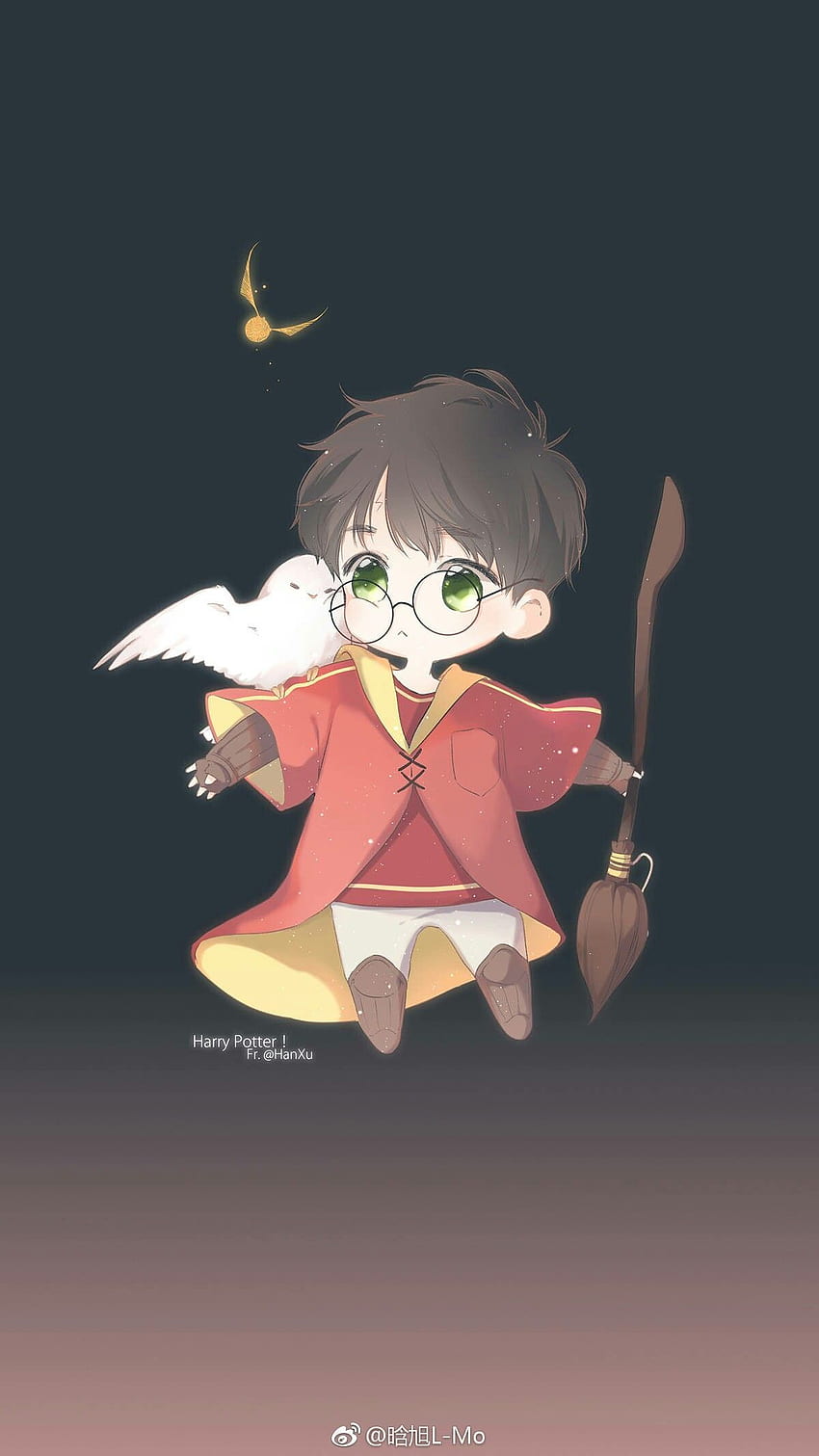 Harry Potter Anime, Harry Potter Vui Nhộn, Minh Họa - Harry Potter HD phone wallpaper