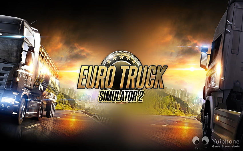 Euro Truck Simulator 2 мултиплейър - лого на Euro Truck Simulator 2 HD тапет